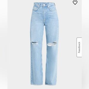 NWT rag & bone Logan Mid-rise Wide-leg Jeans